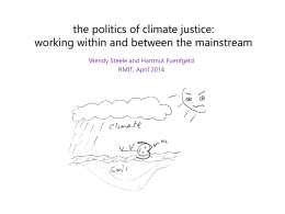 The politics of climate justice: working within and between the