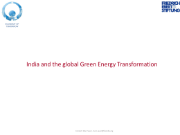 India and the global Green Energy Transformation