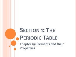 The Periodic Table PowerPoint