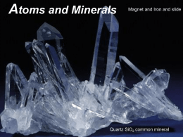 Lecture 02 Atoms and Minerals u