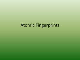 Atomic Fingerprints - Bibb County Schools