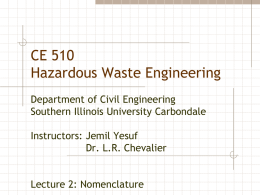 Lecture series - Civil and Environmental Engineering | SIU