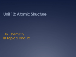 11th Grade IB Chemistry
