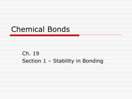 Chemical Bonds