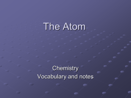 Chemistry - Mr. Card