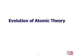 Evolution of the Atom