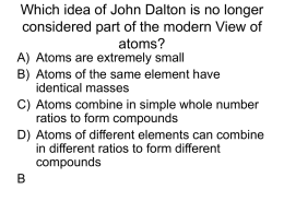 Which idea of John Dalton is no longer considered part of