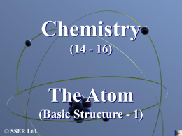 The Atom - Basic Structure 1 PowerPoint