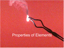 Properties of Elements - Red Hook Central School District