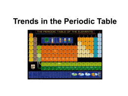 Trends in the Periodic Table 8