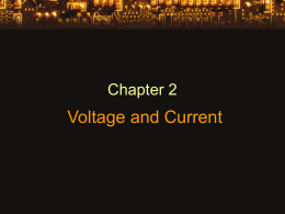 Chapter 2: Voltage and Current