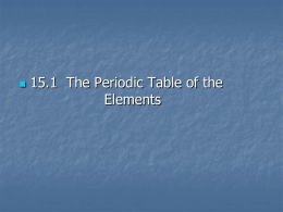 periodic table - Montville.net