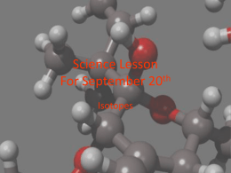 Science Lesson For September 20th