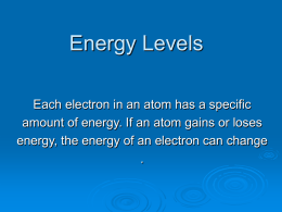 Energy Levels