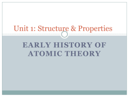Atomic History - Brief