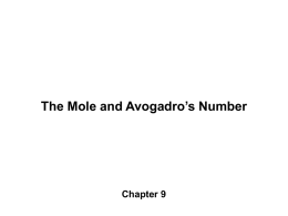 MOLE - What is Chemistry?