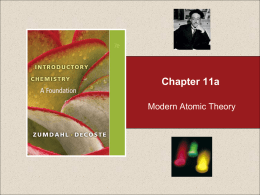 C11 Modern Atomic Theory