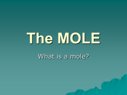 Notes The Mole