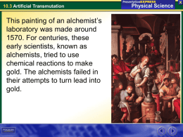 10.3 Artificial Transmutation