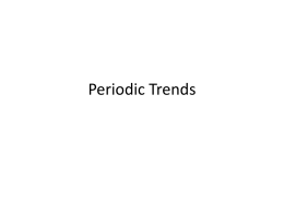 Periodic Trends Power Point