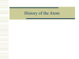 History of the Atom