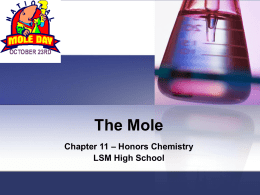 The Mole-Ch 11-Sections 11.1