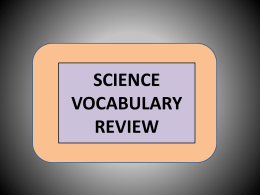 HS Vocabulary PPT1