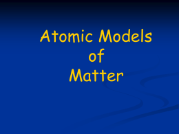 atomic models ppt lecture