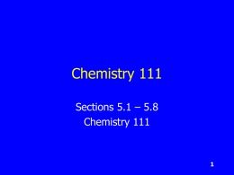 Chemistry 111