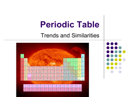 Unit 4: Periodic Table Trends ppt