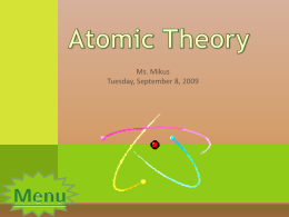 Atomic Theory - Mikus