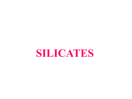 Silicates - Missouri State University
