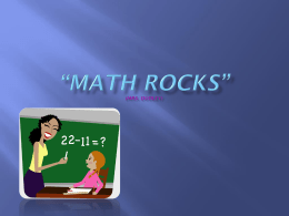 Math Rocks - Net Start Class