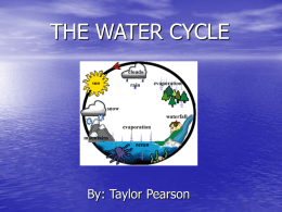 THE WATER CYCLE - University of North Texas