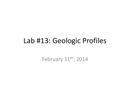 Lab #13: Geologic Profiles - High School of Language and