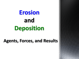 Erosion and Deposition PPT