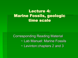 Lecture 4: Geological Time