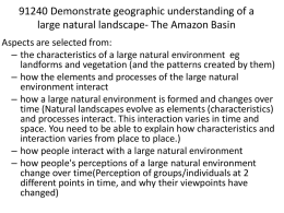 91240 Demonstrate geographic understanding of a large