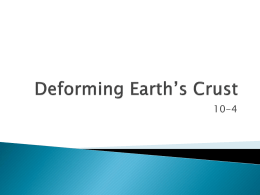 Deforming Earth’s Crust