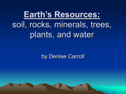 Earth`s Resources
