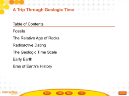 Geologic Time Powerpoint Chapter 4