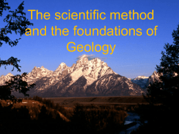 The scientific method and some basics