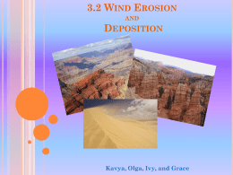 3.2 Wind Erosion and Deposition