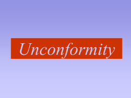 Unconformity