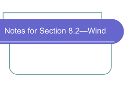 Notes for Section 8.2—Wind