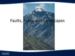 Faults, Folds, and Landscapes - Cal State LA