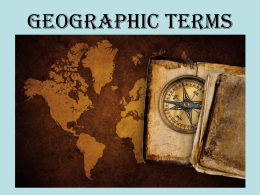Geographic Terms