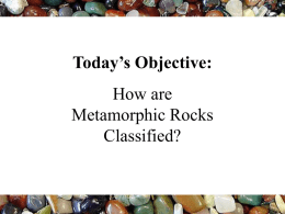 Metamorphic Rock Notes