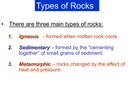Types of Rocks - World of Teaching