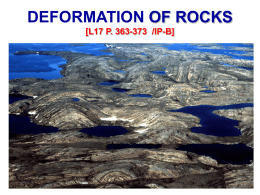 topic #8 - rock deformation